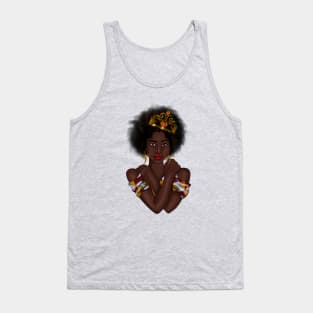 Afro Queen, Proud African Woman Tank Top